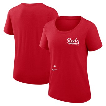 Women's Cincinnati Reds Nike Red Authentic Collection Performance Scoop Neck T-Shirt