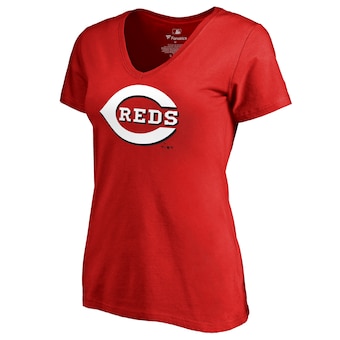 Women's Cincinnati Reds Red Team Wordmark T-Shirt