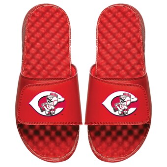 Youth Cincinnati Reds ISlide Red Personalized Alternate Logo Slide Sandals