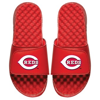 Youth Cincinnati Reds ISlide Red Personalized Primary Logo Slide Sandals