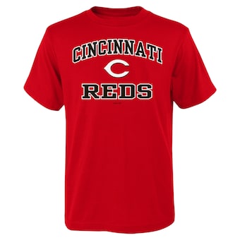 Youth Cincinnati Reds Red Heart & Soul T-Shirt