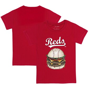 Youth Cincinnati Reds Tiny Turnip Red Burger T-Shirt