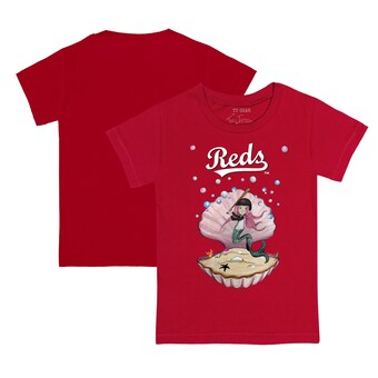 Youth Cincinnati Reds Tiny Turnip Red Mermaid T-Shirt