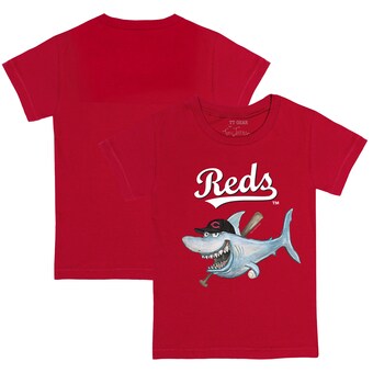 Youth Cincinnati Reds Tiny Turnip Red Shark T-Shirt