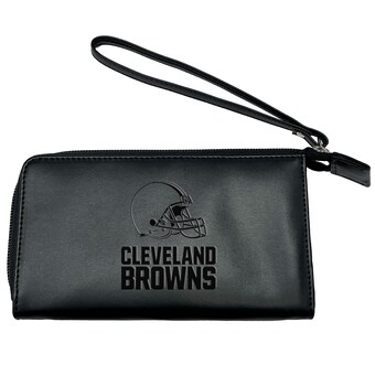 Black Cleveland Browns Cell Phone Wristlet Wallet