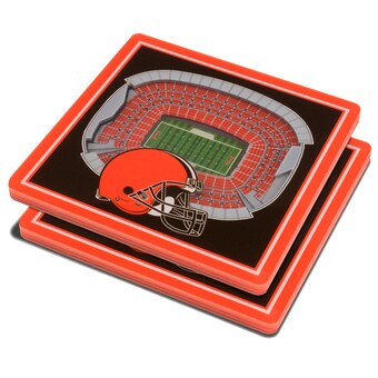 Cleveland Browns Brown 3D StadiumViews Coasters