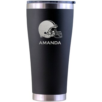 Cleveland Browns Personalized 30oz. Laser Etched Black Tumbler