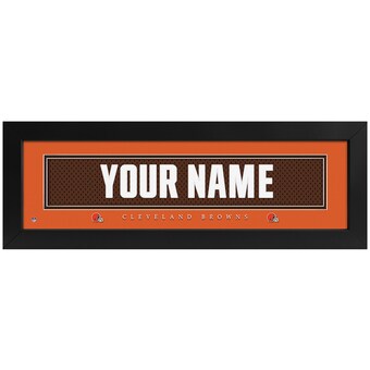 Imperial Cleveland Browns 8" x 24" Custom Print Name Plate