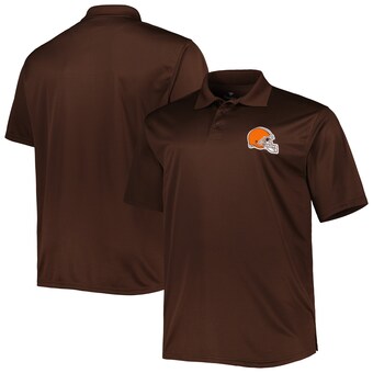 Men's Brown Cleveland Browns Big & Tall Birdseye Polo