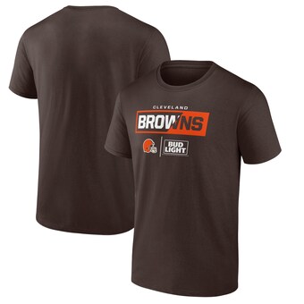 Men's Brown Cleveland Browns NFL x Bud Light T-Shirt
