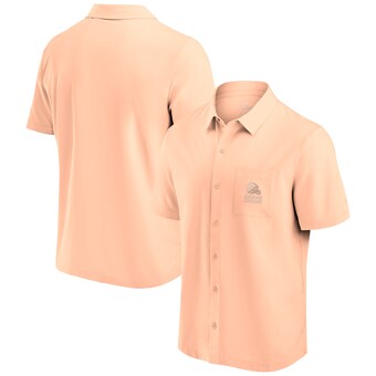 Men's Cleveland Browns Fanatics Light Pink Front Office Button-Up Shirt