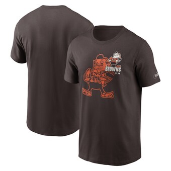 Men's Nike  Brown Cleveland Browns Logo Essential T-Shirt