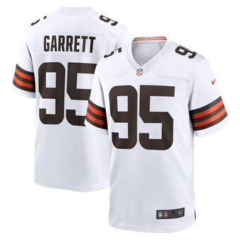 Men's Nike Myles Garrett White Cleveland Browns Away Game Jersey