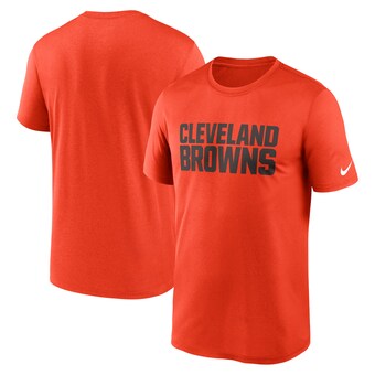 Men's Nike  Orange Cleveland Browns Legend Wordmark Performance T-Shirt