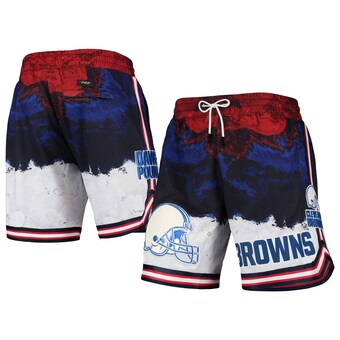 Men's Cleveland Browns Pro Standard Navy/Red Americana Shorts