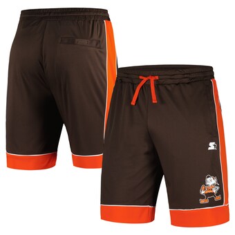 Men's Starter Brown/Orange Cleveland Browns Vintage Fan Favorite Shorts