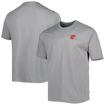 Men's Tommy Bahama Gray Cleveland Browns Bali Skyline T-Shirt