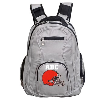 MOJO Gray Cleveland Browns Personalized Premium Laptop Backpack