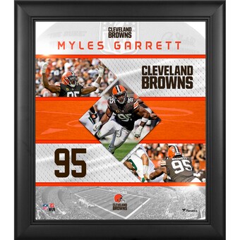 Myles Garrett Cleveland Browns Framed 15" x 17" Stitched Stars Collage