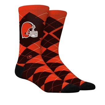 Unisex Cleveland Browns  Rock Em Socks Argyle Knitted Dress Socks