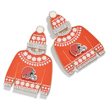 Women's Cleveland Browns BaubleBar Sweater Earrings