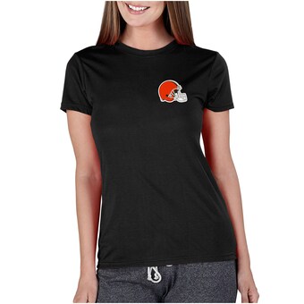 Women's Concepts Sport Black Cleveland Browns Marathon T-Shirt