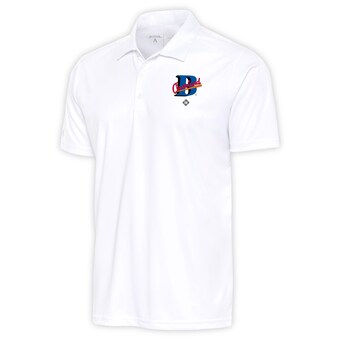 Men's Cleveland Buckeyes Antigua White Tribute Polo