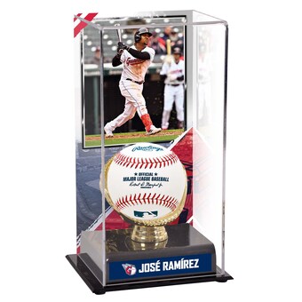 Cleveland Guardians Jose Ramirez Fanatics Authentic Gold Glove Display Case with Image