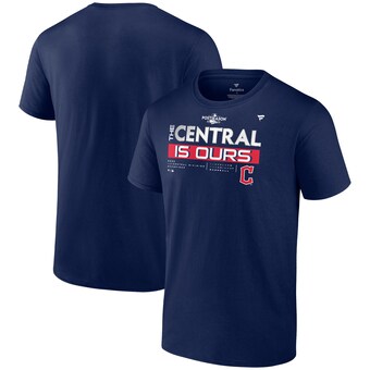 Cleveland Guardians Fanatics 2022 AL Central Division Champions Locker Room T-Shirt - Navy