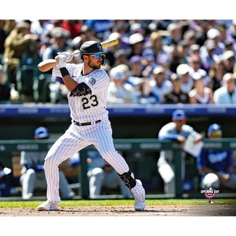 Unsigned Colorado Rockies Kris Bryant Fanatics Authentic Team Debut Photograph