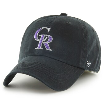 Men's Colorado Rockies '47 Black Franchise Logo Fitted Hat