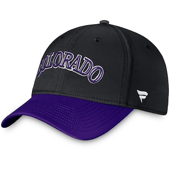 Men's Colorado Rockies Fanatics Black/Purple Core Flex Hat