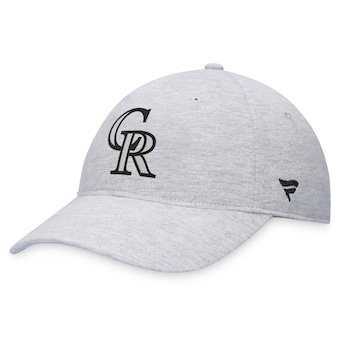 Men's Colorado Rockies Fanatics Gray Logo Adjustable Hat