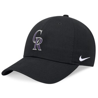 Men's Colorado Rockies Nike Black Club Adjustable Hat