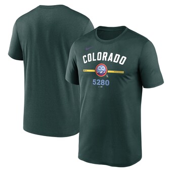 Men's Colorado Rockies Nike Green City Connect Legend Performance T-Shirt