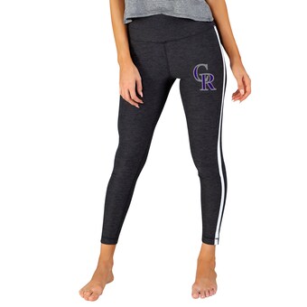 Women's Colorado Rockies Concepts Sport Charcoal/White Centerline Knit Leggings