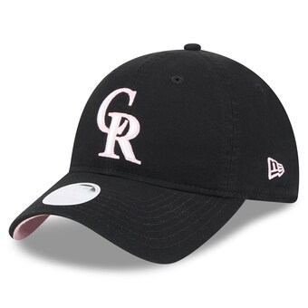 Women's Colorado Rockies  New Era Black 2024 Mother's Day 9TWENTY Adjustable Hat