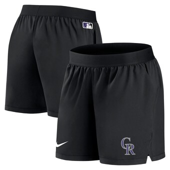 Women's Colorado Rockies Nike Black Authentic Collection Team Performance Shorts