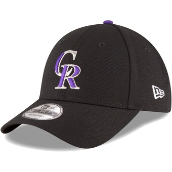 Youth Colorado Rockies New Era Black Game The League 9FORTY Adjustable Hat