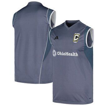 Columbus Crew adidas 2024 AREOREADY Sleeveless Training Jersey - Gray