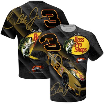 Dale Earnhardt Jr. JR Motorsports Official Team Apparel Bass Pro Shops Total Print T-Shirt - Black