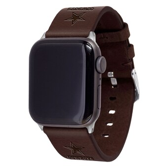 Brown Dallas Cowboys Leather Apple Watch Band