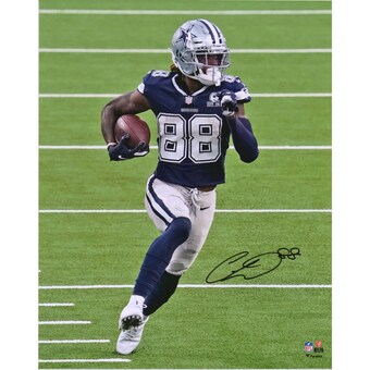 Autographed Dallas Cowboys CeeDee Lamb Fanatics Authentic 16" x 20" Vertical Running Photograph