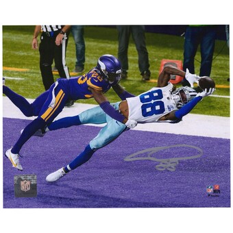 Autographed Dallas Cowboys CeeDee Lamb Fanatics Authentic 8" x 10" TD Catch vs. Minnesota Photograph