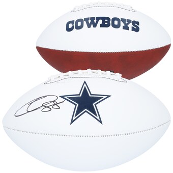 CeeDee Lamb Dallas Cowboys Autographed Fanatics Authentic Franklin White Panel Football