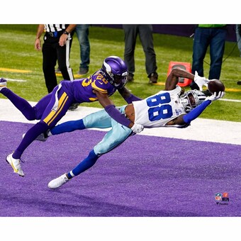 CeeDee Lamb Dallas Cowboys Unsigned Diving Touchdown Catch Photograph
