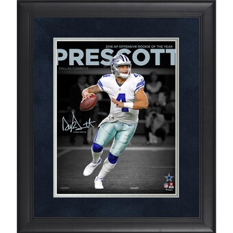 Dak Prescott Dallas Cowboys Framed 11" x 14" NFL Honors 2016 Offensive Rookie of the Year Spotlight Photograph - Facsimile Signature