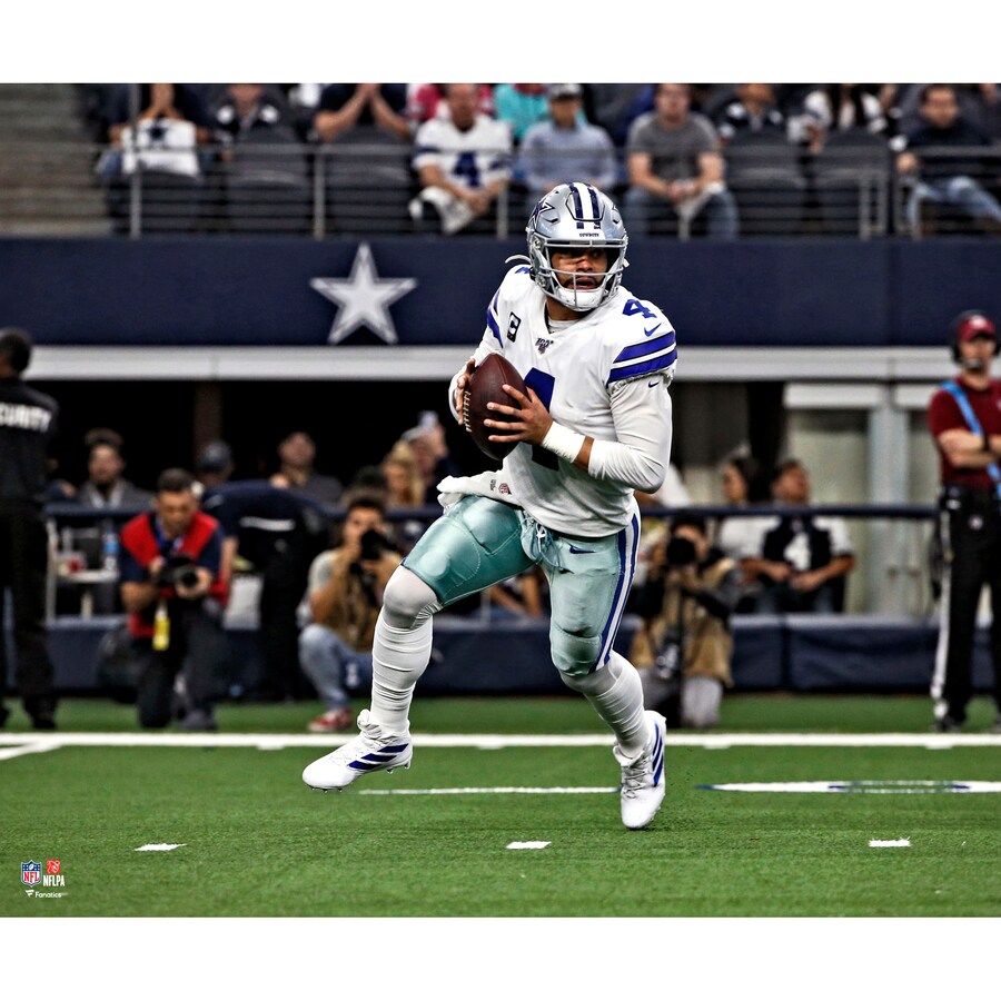 Dak Prescott Dallas Cowboys Unsigned Scramble Photograph