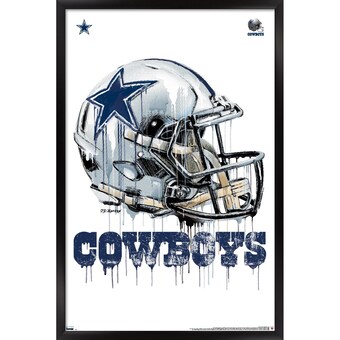 Dallas Cowboys 24.25'' x 35.75'' Framed Helmet Poster