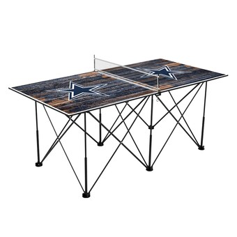 Dallas Cowboys 6' Weathered Design Pop Up Table Tennis Set